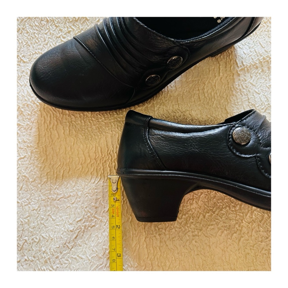 Easy Street Edison Ankle Bootie Low Chunky Heel Black Size 6.5 NEW in box - Picture 10 of 14